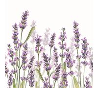 20 Servilletas de lavanda, flores y prados, verano, decoración de mesa, 33 x 33 cm