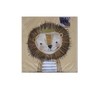 20 servilletas de león en espíritu de fiesta, decoración de mesa, decoupage, técnica de servilletas, 33 x 33 cm