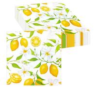 20 servilletas de limones, limones, fiestas, decoración de mesa, 33 x 33 cm, decoración de cumpleaños, servilletas, decoración de mesa para niñas