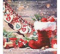 20 servilletas de Papá Noel, invierno, Navidad, decoración de mesa, decoupage | servilletas, 33 x 33 cm