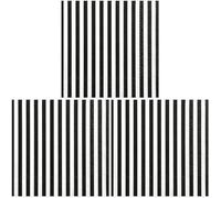20 servilletas de papel a rayas blancas y negras, servilleta doble velo a rayas blancas y negras para fiesta de cumpleaños, aniversario, fiesta temática, 33 x 33 cm (Paquete de 3)