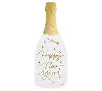 20 servilletas de Papel Botella Happy New Year 14,5 x 12 cm