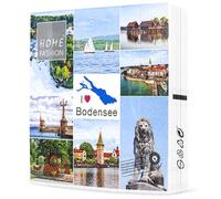 20 servilletas de papel con diseño de ciudades collage del lago de Constanza (33 x 33 cm)