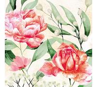 20 servilletas de papel con diseño de flores sinfonía de rosas para decoración de mesa, servilletas de papel con diseño. También para decoupage y decoupage y decoupage (33 x 33 cm)