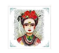 20 servilletas de papel con diseño de Frida en el corazón, para decoupage y decoupage, 33 x 33 cm