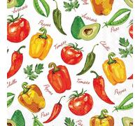 20 servilletas de papel con diseño de verduras con hierbas, también para decoupage y decoupage, 33 x 33 cm