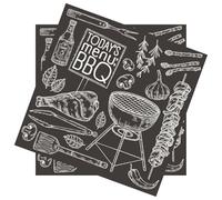 20 Servilletas de Papel Decorativas para Preparar Comida para Barbacoas como Decoración de Mesa, Servilletas de Papel Decoradas con Diseño, También para Decoupage (33 x 33 cm)