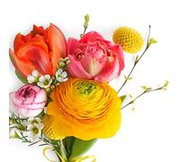 20 servilletas de ramo de primavera, rosas, flores, fiesta de jardín, boda, manualidades, decoración de mesa, decoupage, técnica de servilletas, 33 x 33 cm