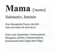 20 servilletas Definition de Mamá como decoración de mesa con frases divertidas y para cumpleaños, 33 x 33 cm