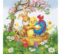 20 Servilletas Easter Friends - Amigos/Pascua Pascua 33 x 33 cm