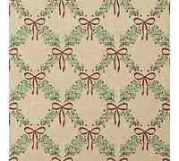 20 servilletas Eco Line sostenibles de papel 100% reciclado con lazos, Navidad, Adviento, corona de mesa, 33 x 33 cm