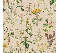 20 servilletas Eco Line sostenibles de papel reciclado 100% prado lleno de plantas, flores, primavera, verano, decoración de mesa de 33 x 33 cm