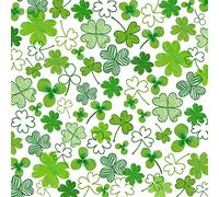20 servilletas muchos tréboles verdes, decoración de mesa, decoupage, técnica de servilletas, 33 x 33 cm