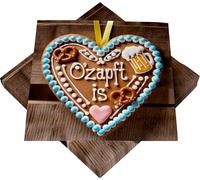 20 servilletas O´zapft is, 33 x 33 cm