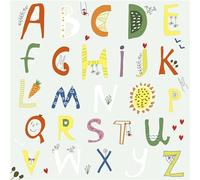 20 Servilletas para el comienzo del colegio el abecedario multicolor, 33 cm