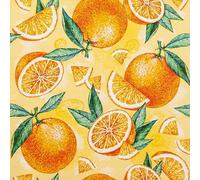 20 servilletas pequeñas de cóctel con diseño de naranjas frescas, servilletas de papel con diseño. También para decoupage y decoupage (25 x 25 cm)