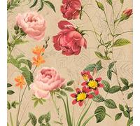 20 Servilletas rosas vintage, servilletas de flores, jardín y naturaleza floral como decoración de mesa, decoupage, línea ecológica, compostables, materiales respetuosos con el medio ambiente, 33 x 33
