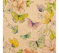 20 servilletas sostenibles animales colorido mundo de mariposas como decoración de mesa. Servilletas de papel ecológico de material reciclado 33 x 33 cm