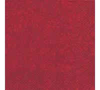 20 Servilletas Uni Burdeos/Modern Colours/einfarbig/atemporal. 33 x 33 cm