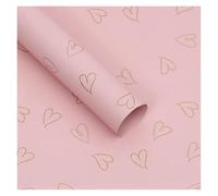 20 Sheet 58x58cm Love Print Flower Wrapping Paper Waterproof Wedding Birthday Party Bouquet Packaging Valentine'S Day Decor(Color 18)