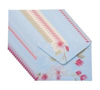 20 sobres con estampado floral para tarjetas de Valentín y envío de de carta floral tradicional