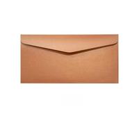 20 sobres gruesos de papel perlado, cartas invitación con estampado dorado, 22x11cm Para Invitaciones(Brown)