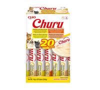 20 sobres x 14 g Churu Variedades de Pollo con Ternera Snack Líquido para gatos