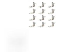 20 soportes de estante en forma de L, clavijas de metal de 6 mm para armarios y estanterías, pernos de hierro plateado con dimensiones de 16,5 x 16 x 12,8 cm