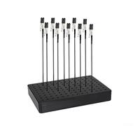 20 soportes de pintura con pinzas de cocodrilo, base de soporte de pintura modelo con punta de goma de agujero de 2 mm para clips de cocodrilo, soporte de aerógrafo para miniaturas, montaje de piezas