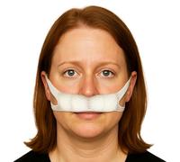 20 soportes para apósitos nasales - Vendaje elástico externo de malla para heridas, retenedores de embalaje nasal con núcleo de algodón, suministros de apoyo postoperatorio (blanco-B)