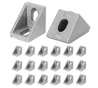 20 Stück 20x20 Aluprofil Aluwinkel,Esquina en L de Aluminio, Material de Fijación de 90 Grados para Perfiles (20-20)