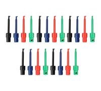 20 Stück Multimeter Pinzette Clip,IC Haken Test Clip,Elektronische Mini Test Sonde Set,PCB Tester Grabber,Clip Test Probe Die Elektronische Prüfung,Test Hooks Multimeter,Schwarz,Rot,Blau,Grüner,Kiuiom