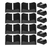 20 Tapas Deslizantes de Plástico Negro para Mezcladores Rectos | Mejor Agarre y Control Suave, para Audio y Cabina de Emisión, Estilo Minimalista