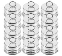 20 tapones aluminio reutilizables con para y frascos