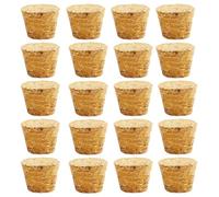 20 tapones de corcho cónicos de madera para vino, tapones de sellado reutilizables para barra de botellas, manualidades, accesorios de cocina (26 x 20 x 20 mm)