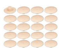 20 Tapones para Tornillos de plástico, 4 x 2,7 x 11,8 mm, con Tapa de Orificio de protección, Universal, Color Beige y Arena