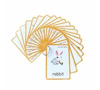 20 Tarjetas de Granja, Tarjetas para Aprender Las primeras Palabras en inglés para Profesores/terapeutas de Autismo, Materiales didácticos de ESL para la educación en casa y Herramientas