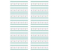 20 tarjetas de práctica de suma y resta, tarjetas de entrenamiento de operaciones matemáticas borrables para estudiantes, tarjetas de línea de números permanentes