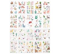 20 Tatuajes Con Temática De Monstruos, Set De Tatuajes Para Niños, Tatuajes De Dibujos Animados Coloridos, Tatuajes De Animales Lindos, Tatuajes Temporales Para Niños/Niñas