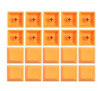 20 teclados mecánicos PBT en blanco, 1U, 1 perfil DSA, sin impresión, para interruptores MX, teclas en blanco