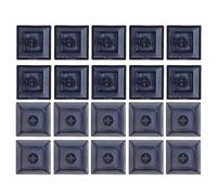 20 teclados mecánicos PBT en blanco, 1U, 1 perfil DSA, sin impresión, para interruptores MX, teclas en blanco