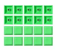 20 teclas PBT DSA 1U en blanco para teclado mecánico de juegos 1U