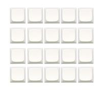 20 teclas PBT Keycap XDA Profile 1U no grabado en blanco para cubierta de llave, carácter único para botón de llave para teclado mecánico xda juego de teclas pbt
