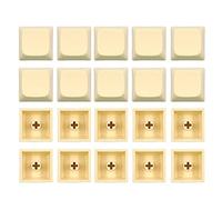 20 teclas PBT Keycap XDA Profile 1U no grabado en blanco para cubierta de llave, carácter único para botón de llave para teclado mecánico xda juego de teclas pbt
