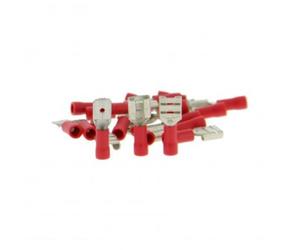 20 Terminales Planos Rojo Macho y Hembra XLTECH
