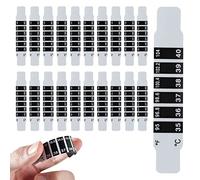 20 Tiras De Termómetro Para La Frente, Tiras De Temperatura Reutilizables Para Niños, Tiras Para La Fiebre, Termómetro De Oído, Pegatina De Temperatura Con 20 Manuales Para Viajes En El Hogar