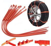 20 tiras reutilizables de cadena de nieve, sujeciones de plástico antideslizantes, para nieve y barro, para coches, vehículos todoterreno, SUV, furgonetas
