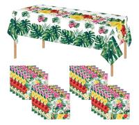 20 Toallas De Papel Hawaianas, 1 Mantel Hawaiano, Servilletas De Papel, Servilletas De Fiesta, Servilletas Tropicales, Servilletas De Verano, Servilletas De Despedida De Soltera