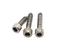 20 tornillos autorroscantes hexagonales de cabeza hueca de acero inoxidable 304 M3 M3.5(20mm,M3 20pcs)