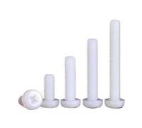 20 tornillos de cabeza redonda de nailon M5, pernos de plástico PA66 con cabeza cruzada y aislamiento.(M5x30mm)